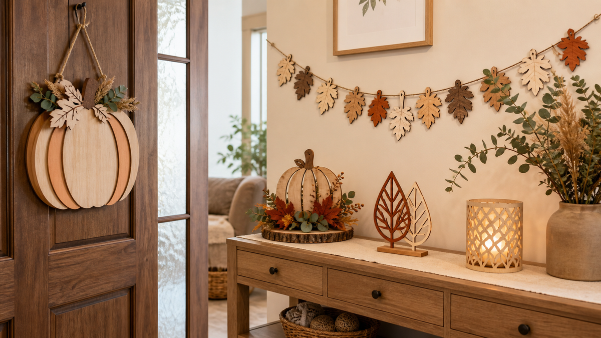 15 Laser-Cut Fall Home Decor Projects: Wood Choices and Build Planning