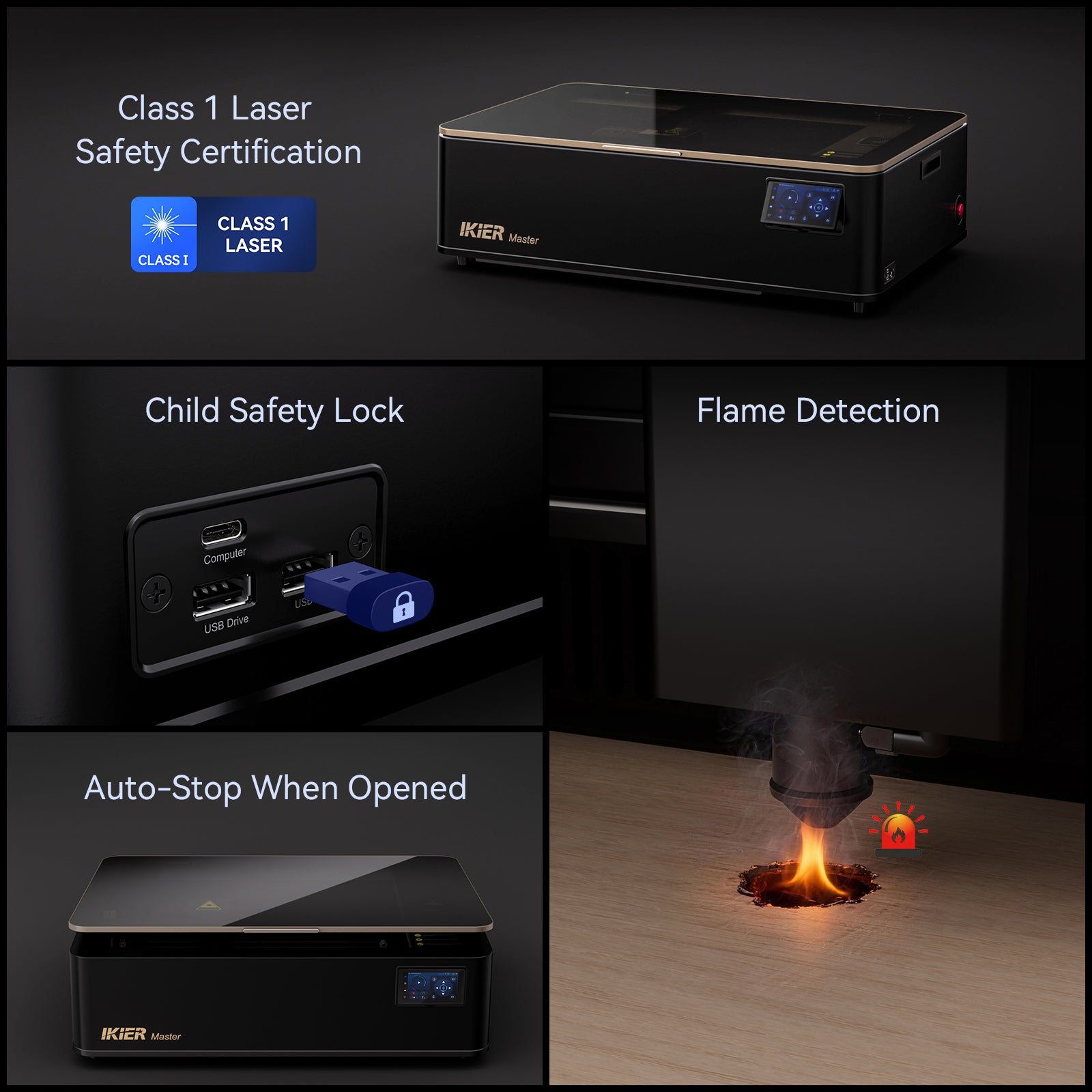 iKier Master 50W CO2 Laser Cutter