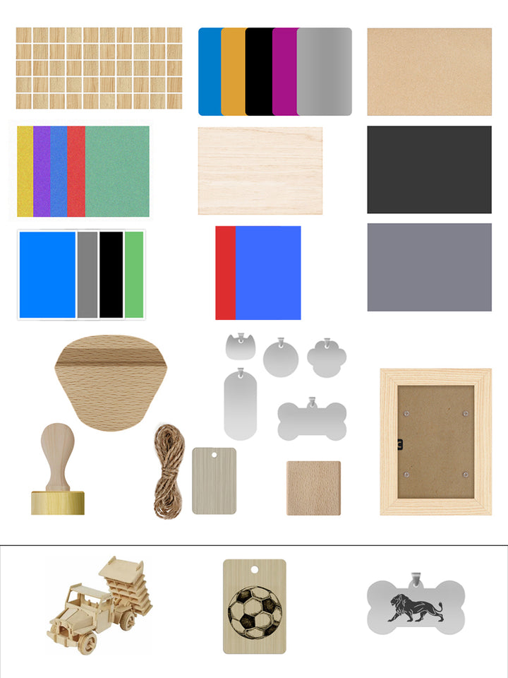 iKier Laser Material Package ( 195 PCS)