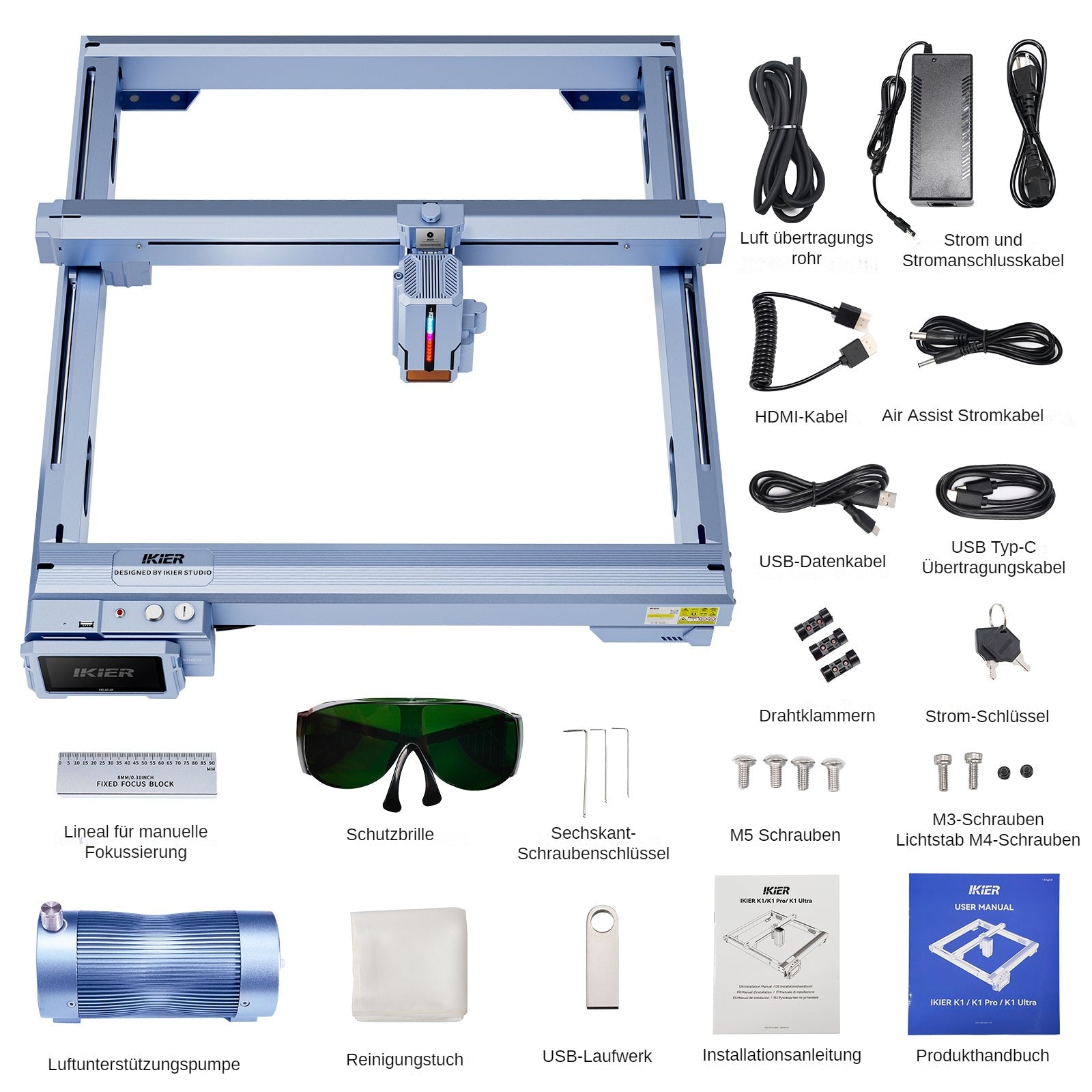 iKier K1 Pro 24W Laser Engraver