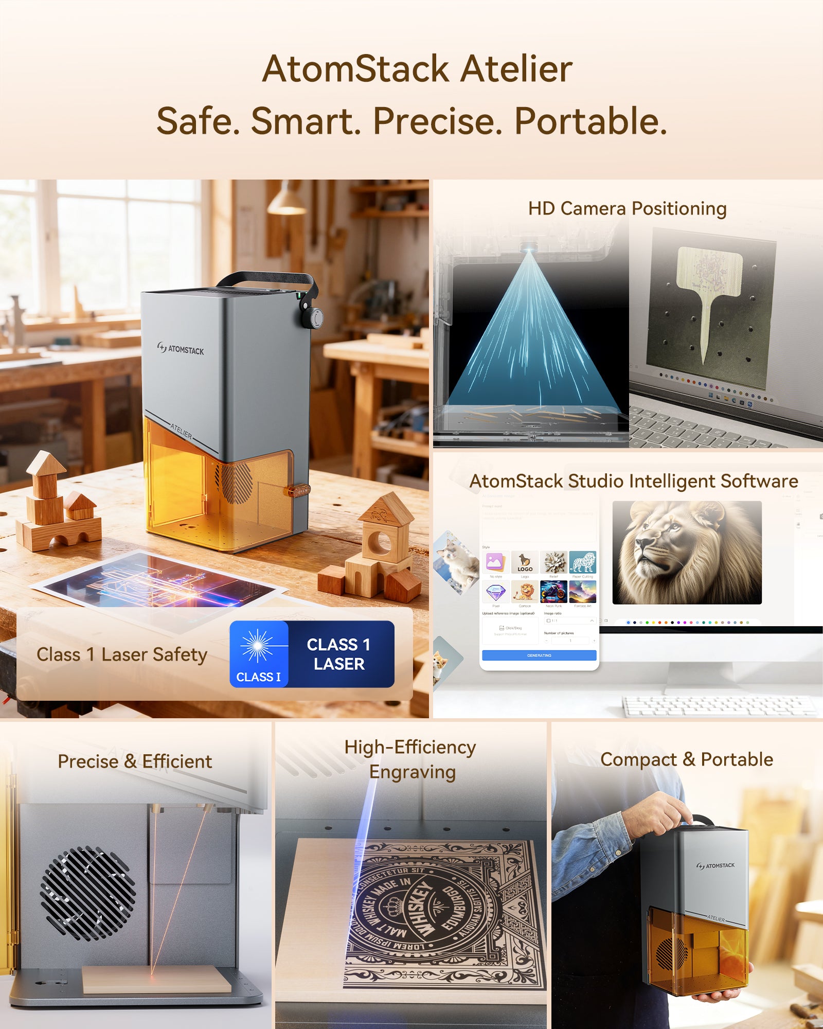 AtomStack Atelier Glavo Laser Engraver