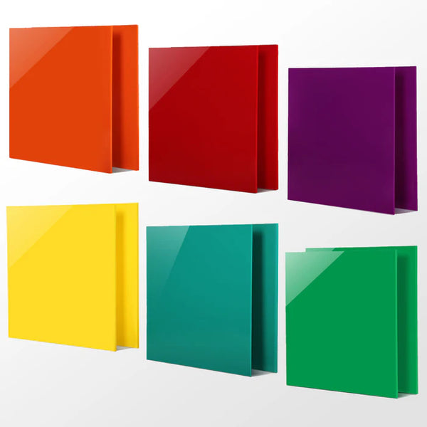 Colored Opaque Acrylic Sheets (3Pcs)