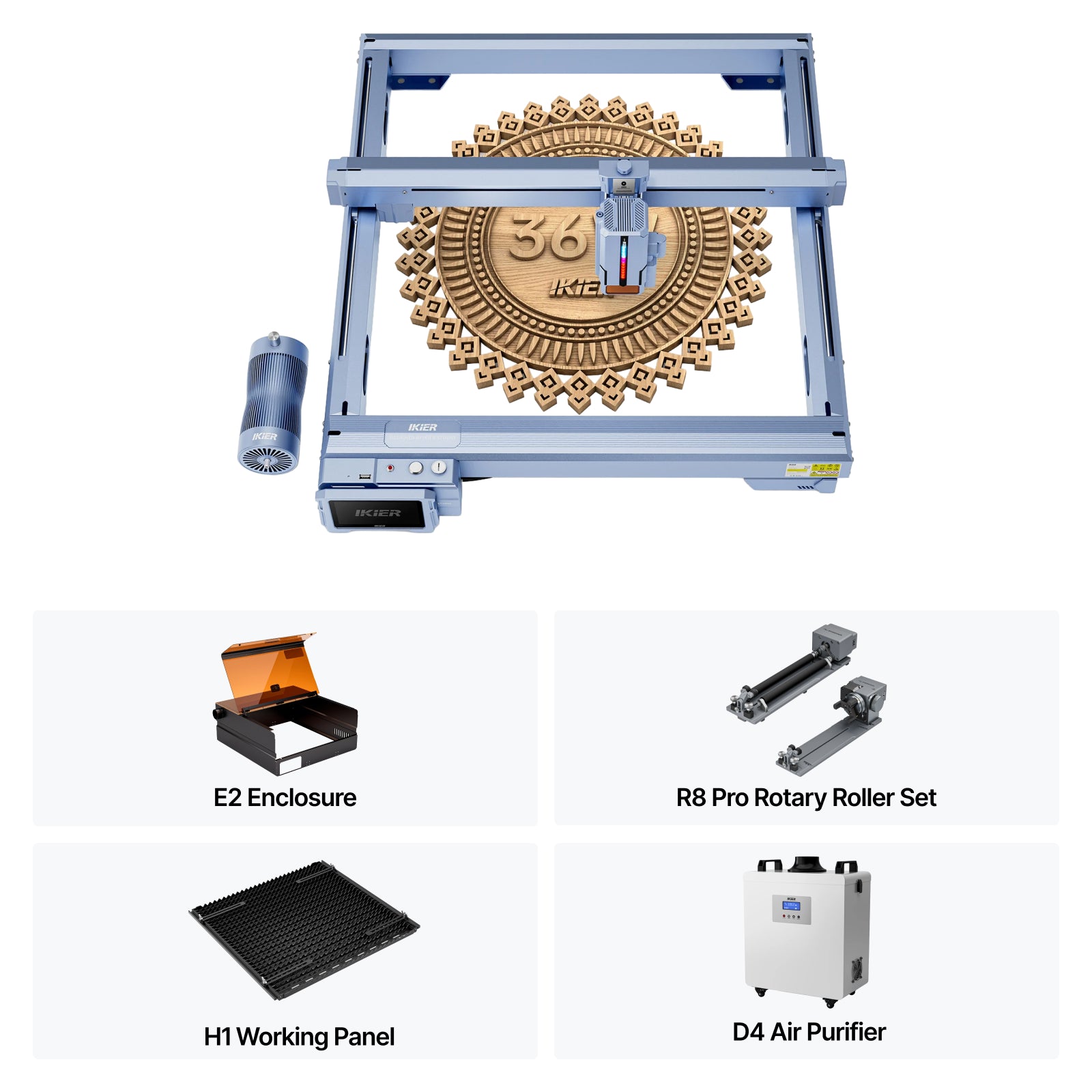 iKier K1 Ultra 36W Laser Engraver