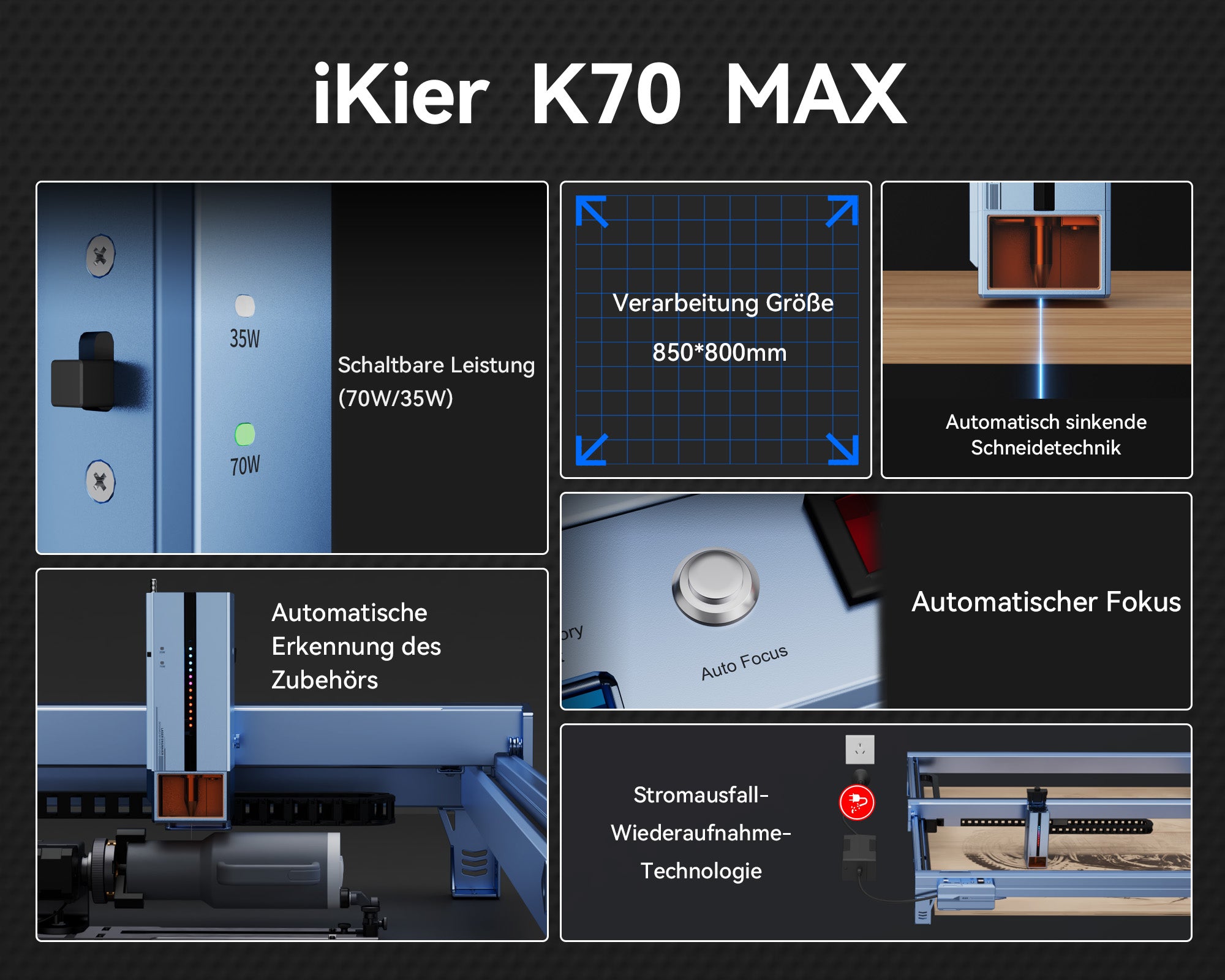 iKier K70 Max Laser Engraver