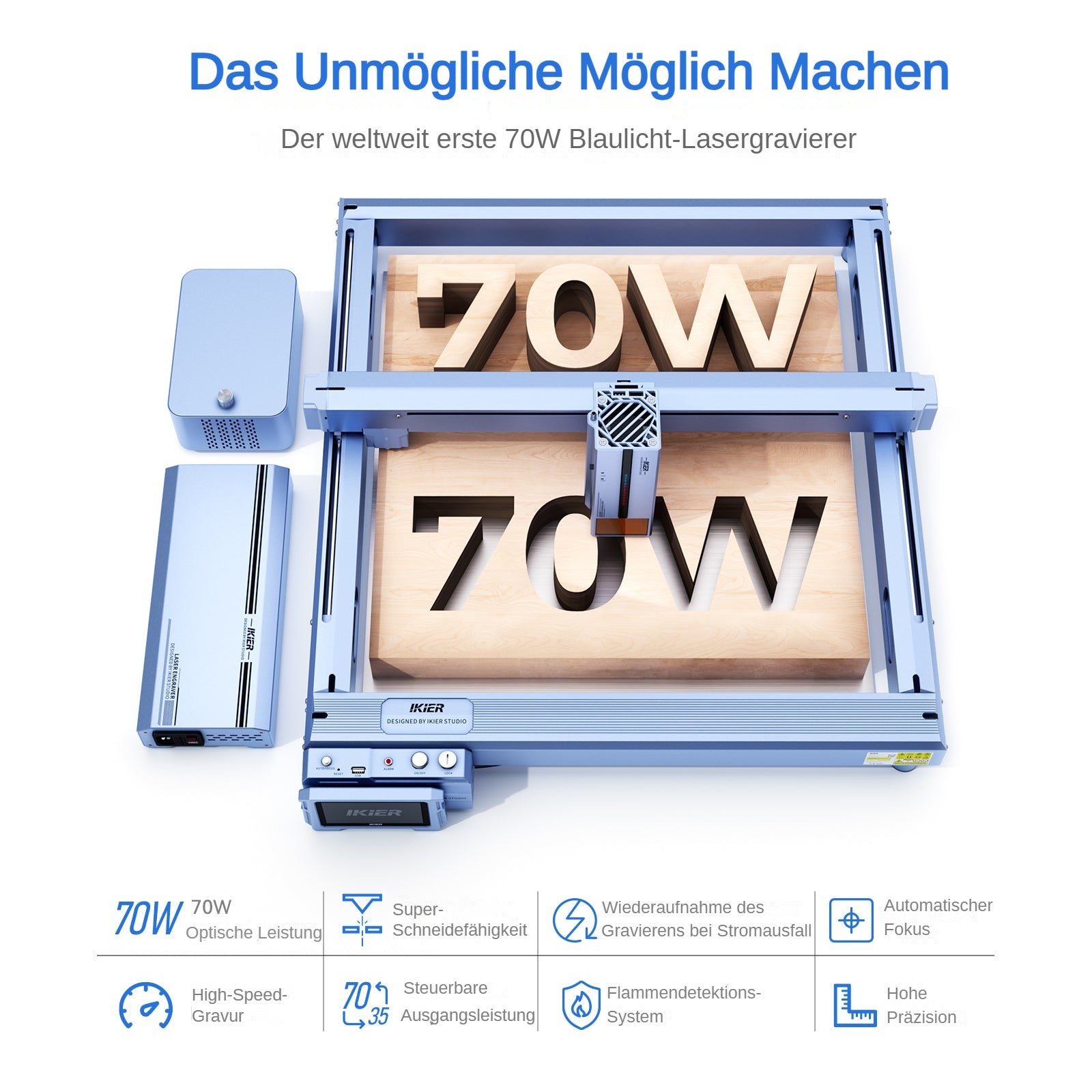 iKier K1 Pro Max 70W Laser Engraver
