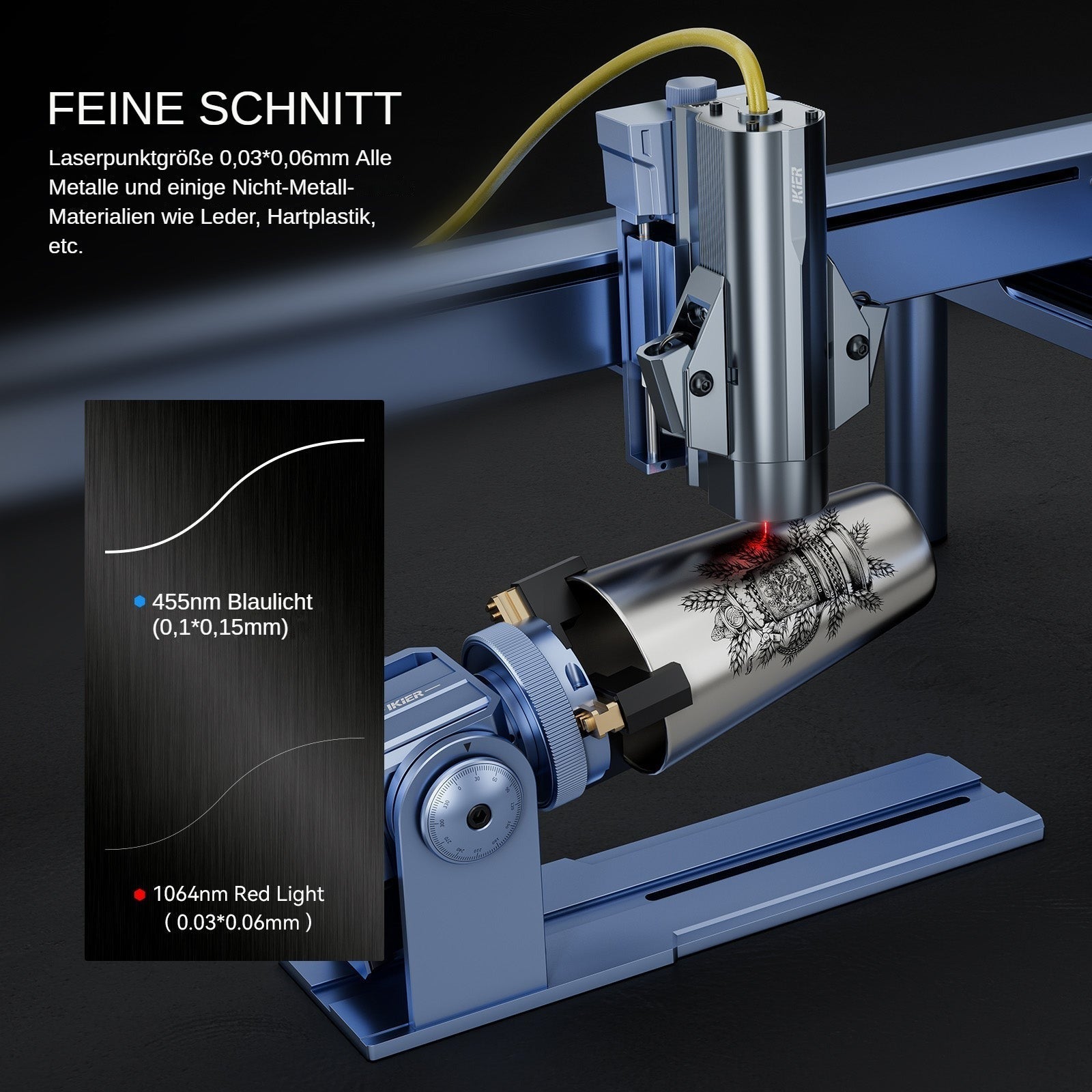 iKier K1 Pro 1064nm 20W Fiber Laser Engraver