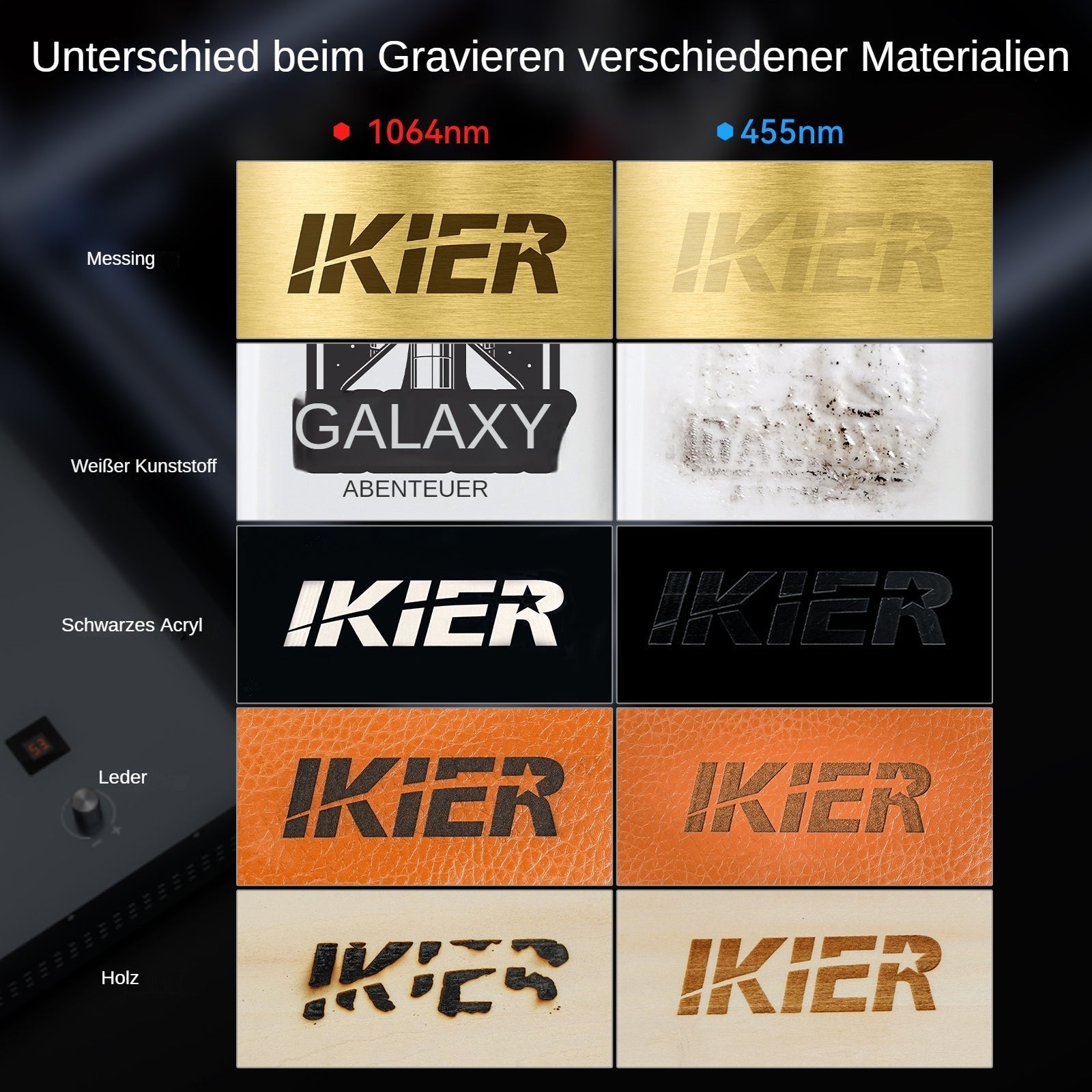 iKier K1 Pro 1064nm 20W Fiber Laser Engraver