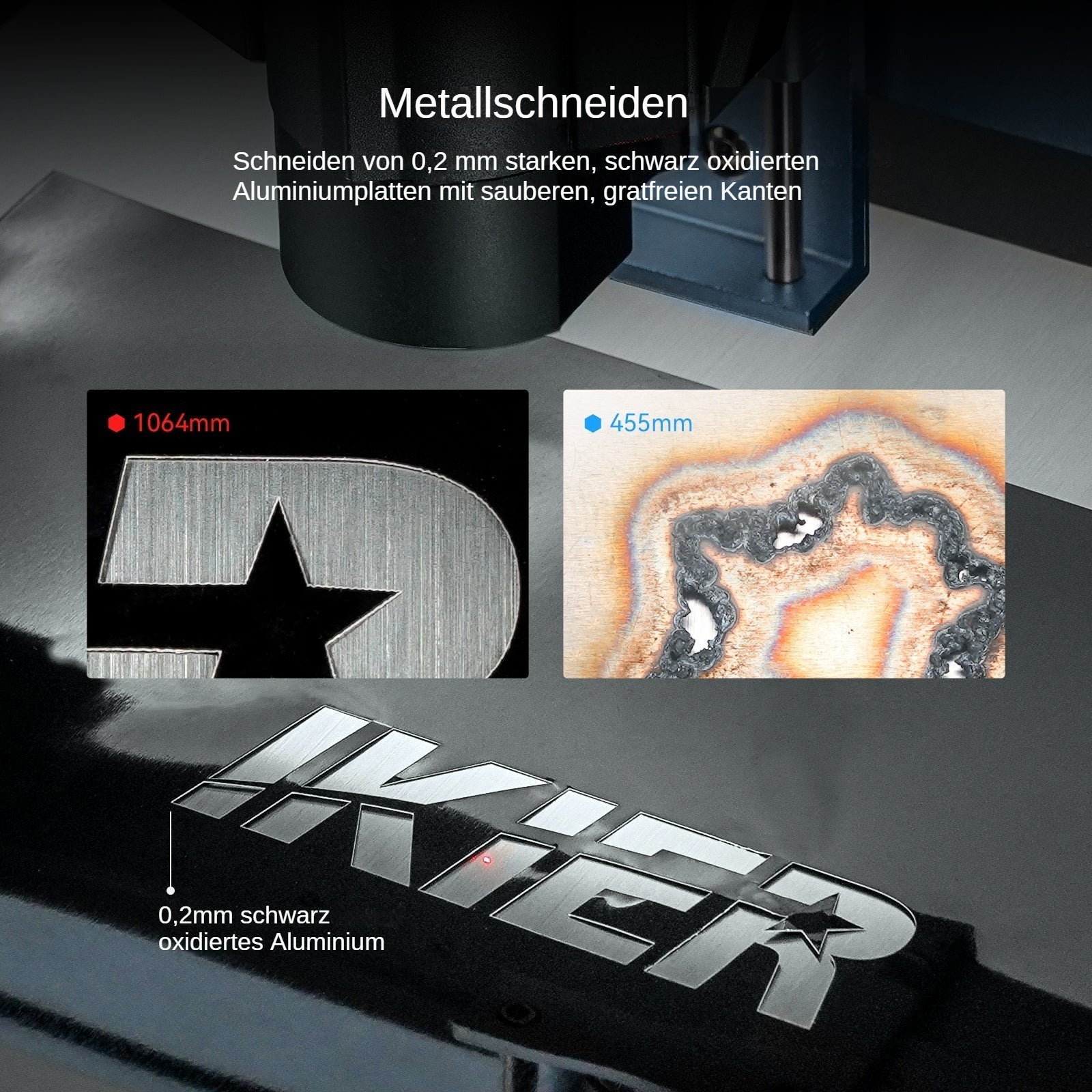 iKier K1 Pro 1064nm 20W Fiber Laser Engraver